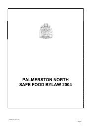 palmerston north safe food bylaw 2004 - Palmerston North City ...