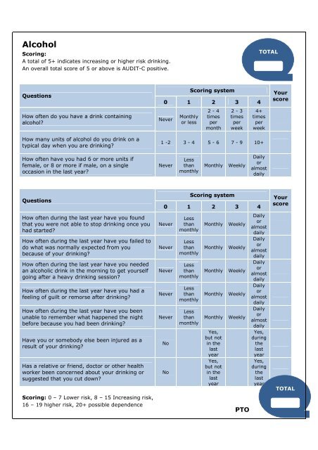 AUDIT-C 2 (alcohol)