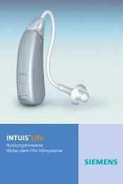 Life Benutzeranleitung - Siemens Hearing Instruments