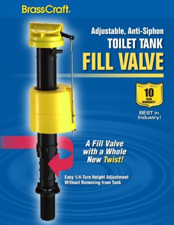 0562 Fill Valve Brochure - Brass Craft