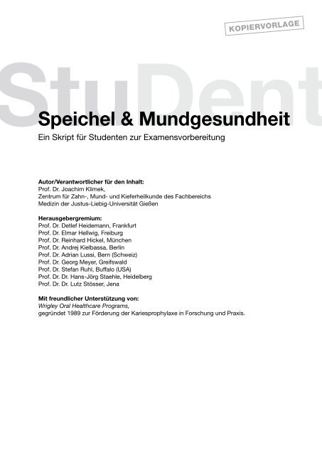 StuDent Speichel & Mundgesundheit