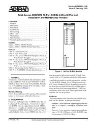 Total Access 3000/3010 16-Port SHDSL 2-Wire/4-Wire Unit ...