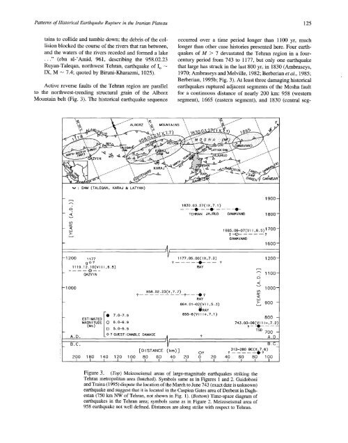 Patterns of Historical Earthquake Rupture in the Iranian Plateau