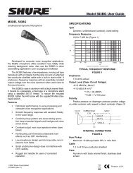 Shure 503BG Microphone User Guide