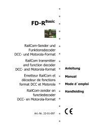 RailCom-Sender und Funktionsdecoder DCC- und Motorola-Format ...