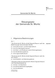 9.1 Das Steuergesetz der Gemeinde St. Moritz (PDF 1.4 MB)