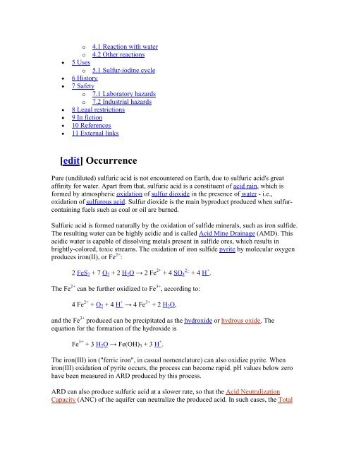 Sulfuric acid