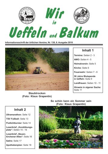 Leserbriefe - Herzlich willkommen in Ueffeln-Balkum!