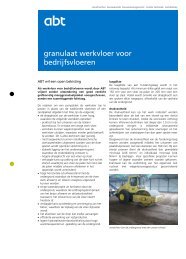 Flyer Granulaat werkvloer voor bedrijfsvloeren - Abt