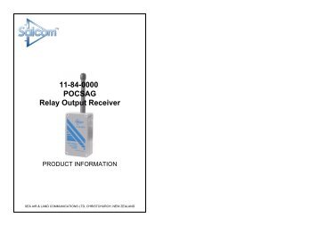 11-84-0000 POCSAG Relay Output Receiver - Salcom