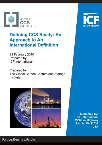 Defining CCS Ready: An Approach to An International Definition