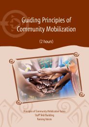 Guiding Principles of Community Mobilization - Raising Voices