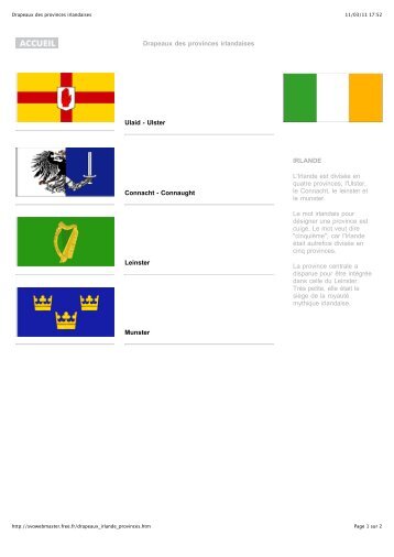 Drapeaux des provinces irlandaises