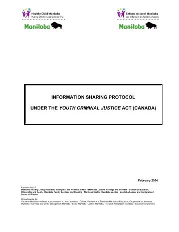 information sharing protocol under the youth criminal justice act