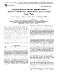 Embryogenesis and Plantlet Regeneration via Immature Male ...