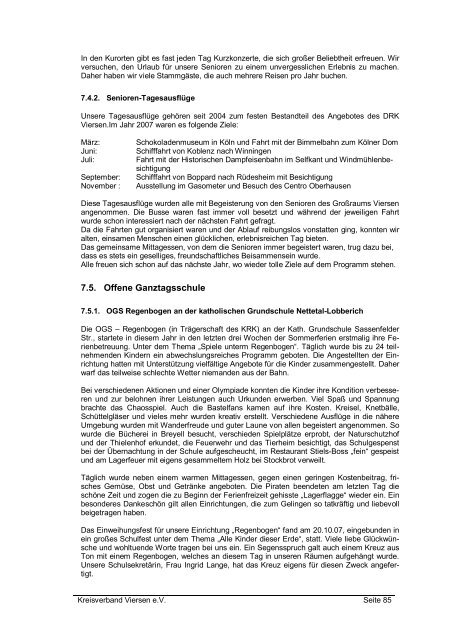Jahresbericht des Kreisverband für das Jahr 2007 - DRK ...