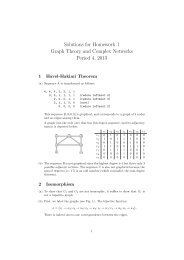 Solutions for Homework 1 Graph Theory and Complex Networks ...