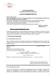 LA NOTE ADMINISTRATIVE - CDG38