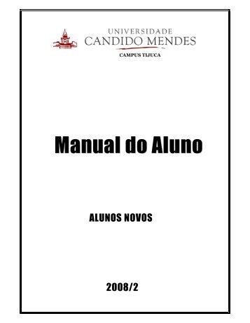 Manual do Aluno - Universidade Candido Mendes :: Diploma de ...