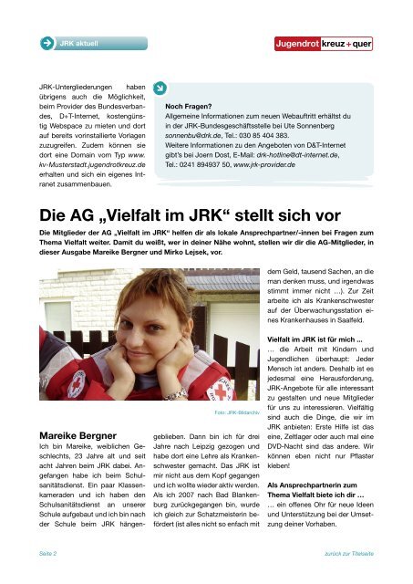 Neue Website im Corporate Design - Mein-JRK.de