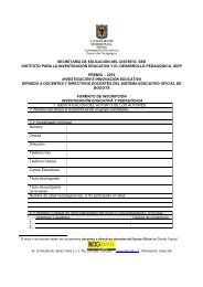 Formato de inscripciÃ³n investigaciÃ³n 2010 (PDF) - IDEP