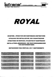 Lofrans Royal Windlass Instruction Manual - Safety Marine