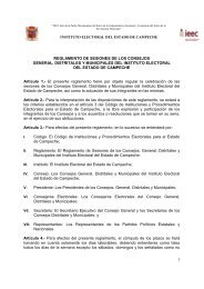 1 REGLAMENTO DE SESIONES DE LOS CONSEJOS GENERAL ...