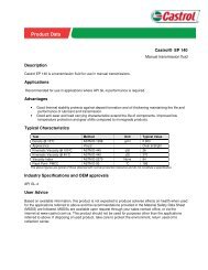 Product Data - Castrol