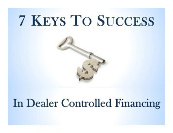 7 KEYS TO SUCCESS - DealersEdge