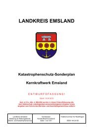 LANDKREIS EMSLAND Katastrophenschutz-Sonderplan ...