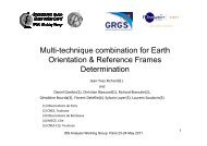 Why combining at the Observation Level - IERS - Observatoire de ...