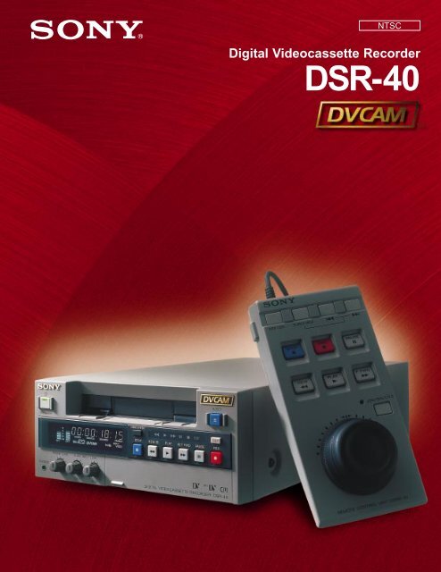 SONY　DSR-40　DVCAM　デッキ　 Vintage Sony DSR 40 DVCAM⁄DV⁄MiniDV VTR\u2026