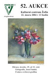 52. AUKCE - AukÄnÃ­ sÃ­Å VltavÃ­n