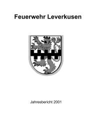 Jahresbericht 2001 Feuerwehr Leverkusen ( PDF-File)