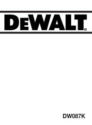 DW087K - Service - DeWalt