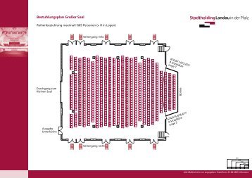 Bestuhlungsplan Großer Saal