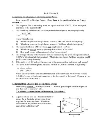 Chapters 22-23 - Physics @ CSU Stanislaus