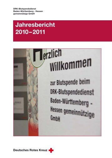 Jahresbericht 2012 - DRK-Blutspendedienste