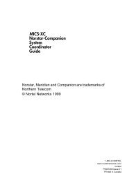 MICS-XC Norstar-Companion System Coordinator Guide - Digitcom