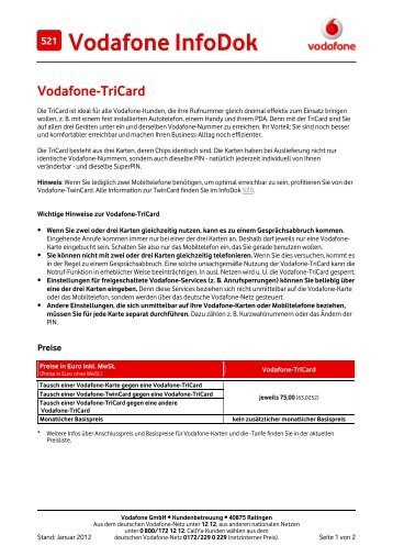 InfoDok 521: Vodafone-TriCard