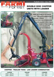 DOUBLE DISC CHIPPER UNITS WITH LOADER - Farmi Forest