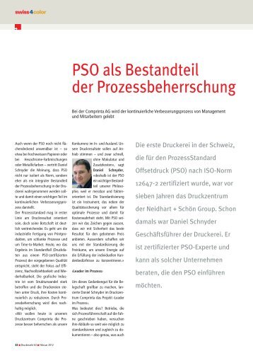 PSO als Bestandteil der Prozessbeherrschung