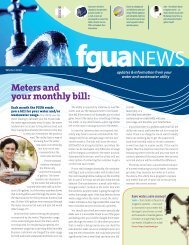 Meters and your monthly bill: - FGUA