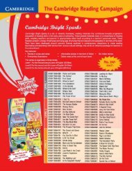 CAMBRIDGE The Cambridge Reading Campaign