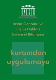 İNSAN GENOMU VE İNSAN HAKLARI - Unesco