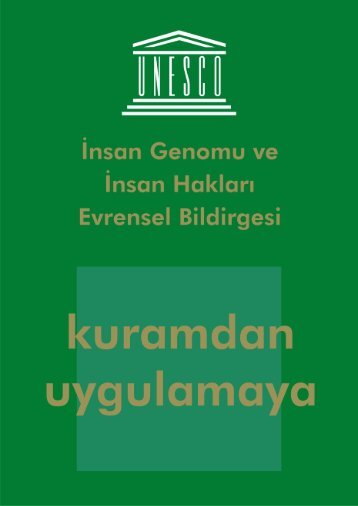 İNSAN GENOMU VE İNSAN HAKLARI - Unesco