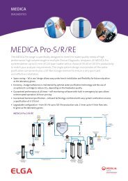MEDICA Pro Datasheet - Elga Process Water