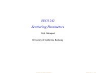 Scattering Parameters - Ali M. Niknejad - University of California ...