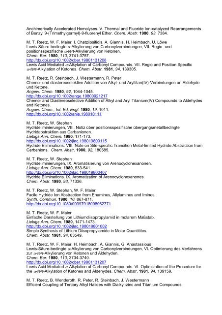 Schriftenverzeichnis Professor Dr - Max-Planck-Gesellschaft