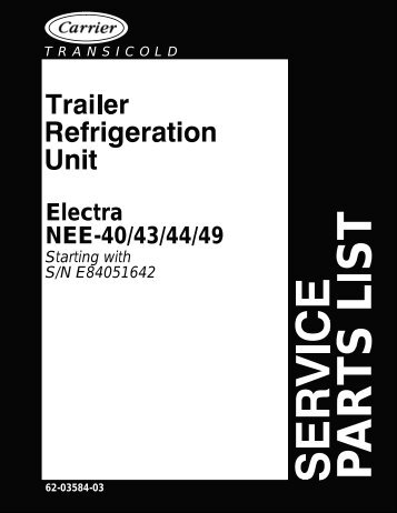 Electra NEE-40/43/44/49 - Sunbelt Transport Refrigeration
